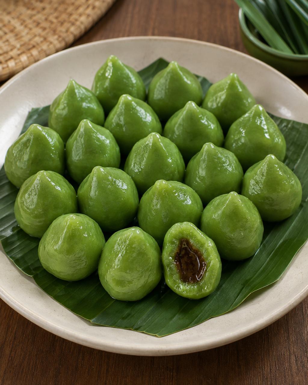 Klepon isi gula merah
